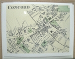 Concord 1875 Map notecards