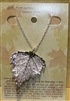 Silver Birch Leaf Necklace