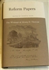 Reform Papers (The Writings of Henry D. Thoreau), Henry David Thoreau, Wendell