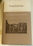Translations (The Writings of Henry D. Thoreau) - Henry David Thoreau, Kevin P. Van Anglen