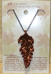 Copper Fern Leaflet Necklace