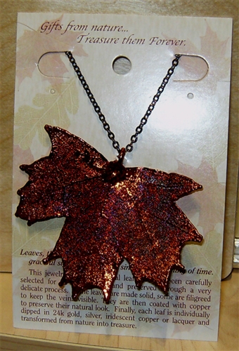 Maple Leaf Necklaces | Amos Pewter | Jennifer's of NS