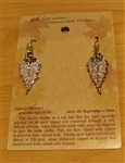 Silver Birch Leaf Earrings