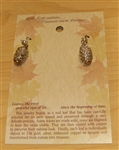 Silver Pine Cone Earrings