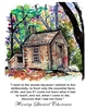Walden House "I went to the woods" Poster - Marianne Orlando