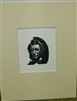 Thoreau Portrait Woodcut Print - Anton Kumankov
