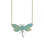 Verdigris Dragonfly Necklace