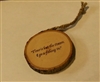 "Time is but the stream I go a-fishing in" Hand-Burned Wood Ornament