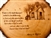 "I Went to the Woods" and Thoreau Walden House Hand-Burned onto Wood Plaque (oval)