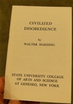 Civilized Disobedience - Walter Harding
