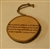 "If One Advances Confidently" Hand-Burned Wood Ornament