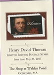 2017 Limited Edition Postage Stamp, Henry David Thoreau