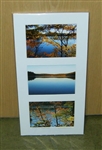 "Autumn at Walden Pond" Triptych (10 x 20 Matted Print) - Deborah Shneider Smith