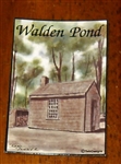Magnet (Flexible): Thoreau's Walden Cabin - Brad Tonner