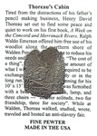 The Thoreau Society Cabin Logo Pewter Lapel Pin