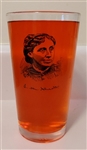 Pint Glass with Louisa May Alcott Portrait
