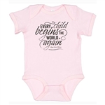 Infant Onesie (pink) with Thoreau Quote