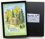 Heartful Art Magnet with The Thoreau Society Cabin Logo