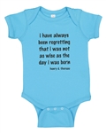 Infant Onesie (blue) with Thoreau Quote