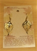 Gold Birch Leaf Earrings