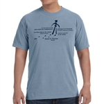Different Drummer T-shirt (Blue) with Thoreau Quote