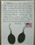 Pewter Earrings: Well behaved women rarely make history