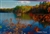 Autumn Oaks at Walden Pond Postcard - Bonnie McGrath