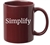 Maroon "Simplify" Mug