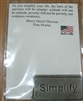 "Simplify" Pewter Magnet