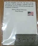 "Simplify" Pewter Magnet