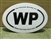 WP Walden Pond oval bumper sticker (Small)