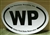 WP Walden Pond oval bumper sticker (Large)