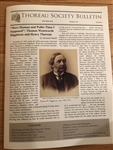 Thoreau Society Bulletin 323 Fall 2023