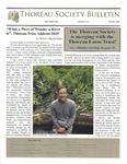 Thoreau Society Bulletin 331 Winter 2026