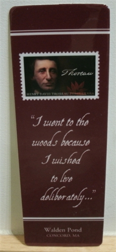 Author Henry David Thoreau Stamps Bookmark Unique L@@K! 
