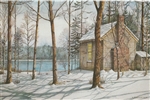 On Walden Pond Notecard - Nicholas Santoleri