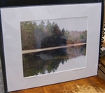 "Lone Fisherman at Walden Pond" (14 x 11 Matted Print) – Deborah Shneider Smith