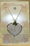 Silver Aspen Leaf Necklace