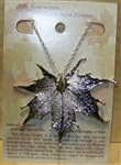 Silver Sugar Maple Leaf Necklace