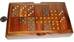 Wood Dominoes Set with Thoreau Society Logo