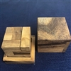 Soma Cube Wood Puzzle with Thoreau Society Logo