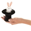 Rabbit in Hat Finger Puppet
